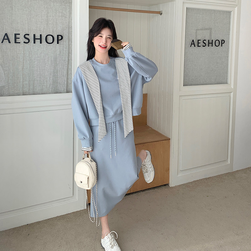 【大货】2026春款卫衣+半身裙两件套装A609-P150控218,女装套装/套裙,浙宝228
