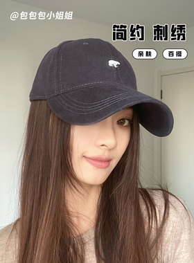 棒球帽出游女春夏大头围