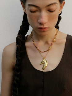 毛衣链锁骨链双层叠戴吊坠项链马配饰 驰野串珠长款 BIAS GUIDE