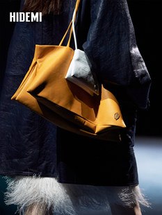 HIDEMI 大秀款bookbag系列经典长款手提包三层多种背法挎包通勤包