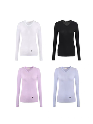 MAKEIF 25早秋系列 V领长袖打底