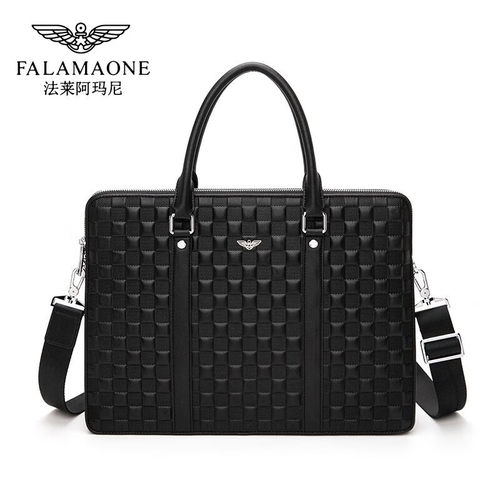 法莱阿玛尼;FALAMONE法莱阿玛尼专柜公文包男商务休闲大容量手提
