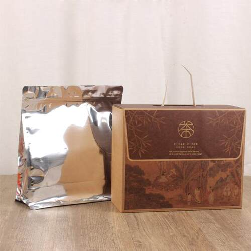 茶叶包装盒毛料普洱茶龙珠绿茶一斤白茶半斤龙井纸盒手提散茶礼盒