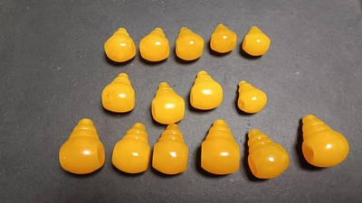 天然蜜蜡鸡油黄经典奶嘴三通佛头珠配饰散珠桶珠diy吊坠挂件单珠