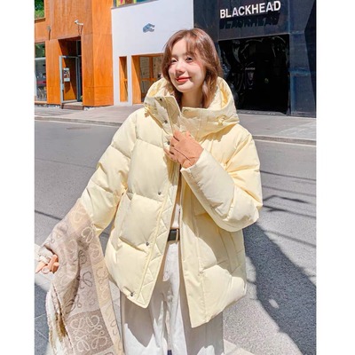 2025新款小个子宽松加厚韩版MM明摩女装短款羽绒棉衣女外套