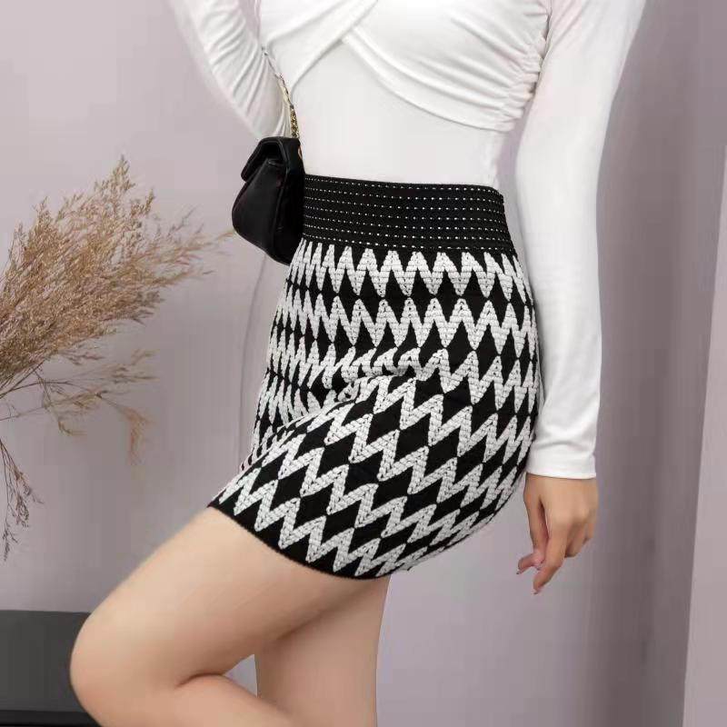 秋冬新款半身裙女修身显瘦针织打底包裙高腰弹力毛线包臂裙短裙子,女装/女士精品,半身裙,淘宝优惠券,粉丝福利购,淘宝优惠卷