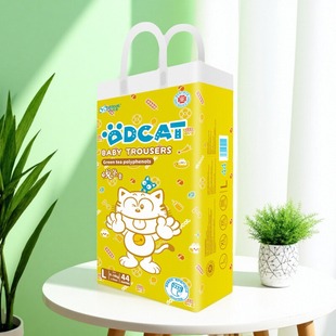 两包装 叮当猫悦茶香医护级婴儿拉拉裤 超薄干爽透气抑菌祛味纸尿裤