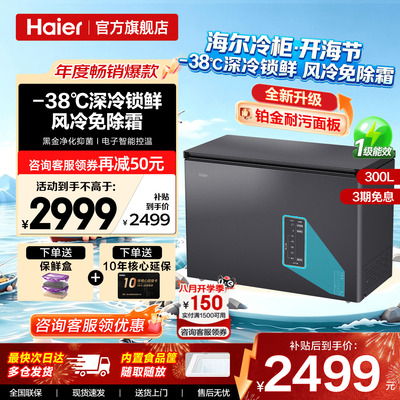 海尔风冷无霜300L冷柜家商用冰柜