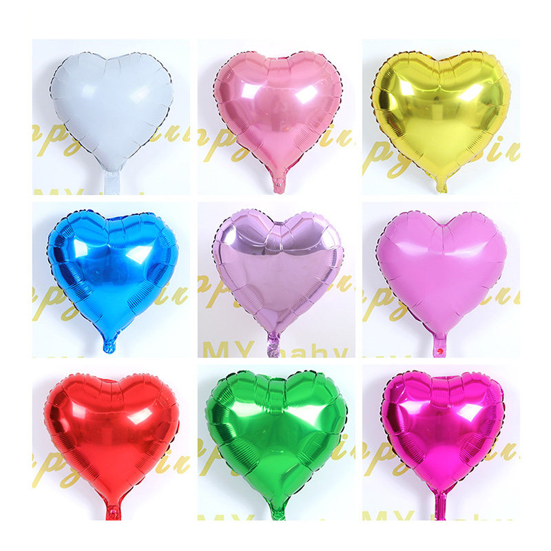 结婚庆用品 创意生日派对婚礼婚房装饰布置18寸心形铝箔铝膜气球