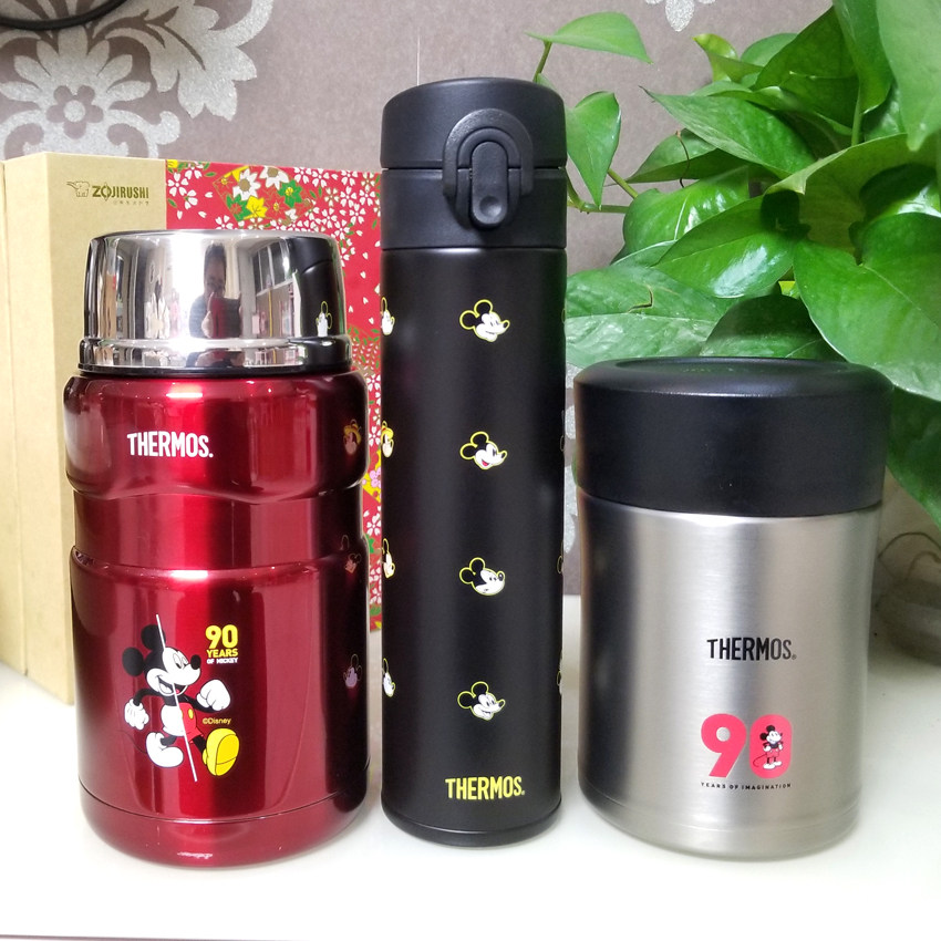膳魔师保温杯米奇焖烧杯不锈钢