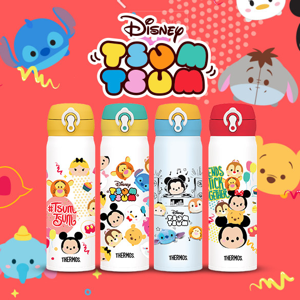 日本膳魔师保温杯女士儿童迪士尼可爱便携不锈钢水杯子JNL-500ml