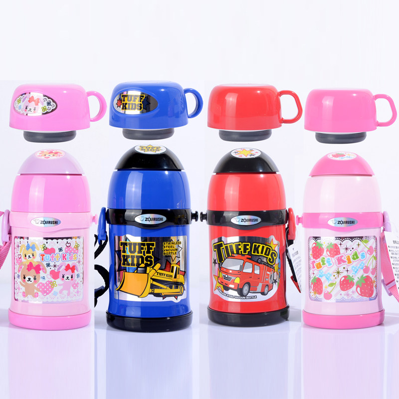 日本象印不锈钢儿童保温吸管杯直饮杯宝宝水壶创意便携学生水杯子