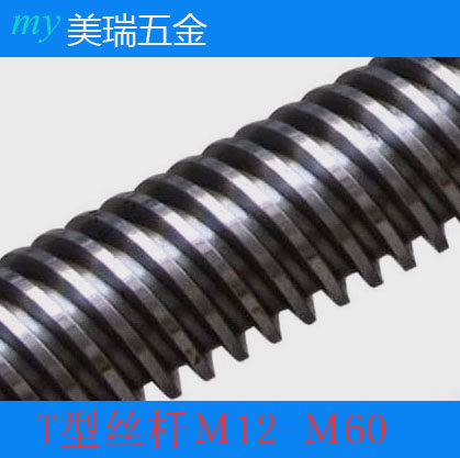 T型丝杠 粗牙丝杠 梯形丝杆 M12M14M16M18M20M22M24M27M30-m60*1
