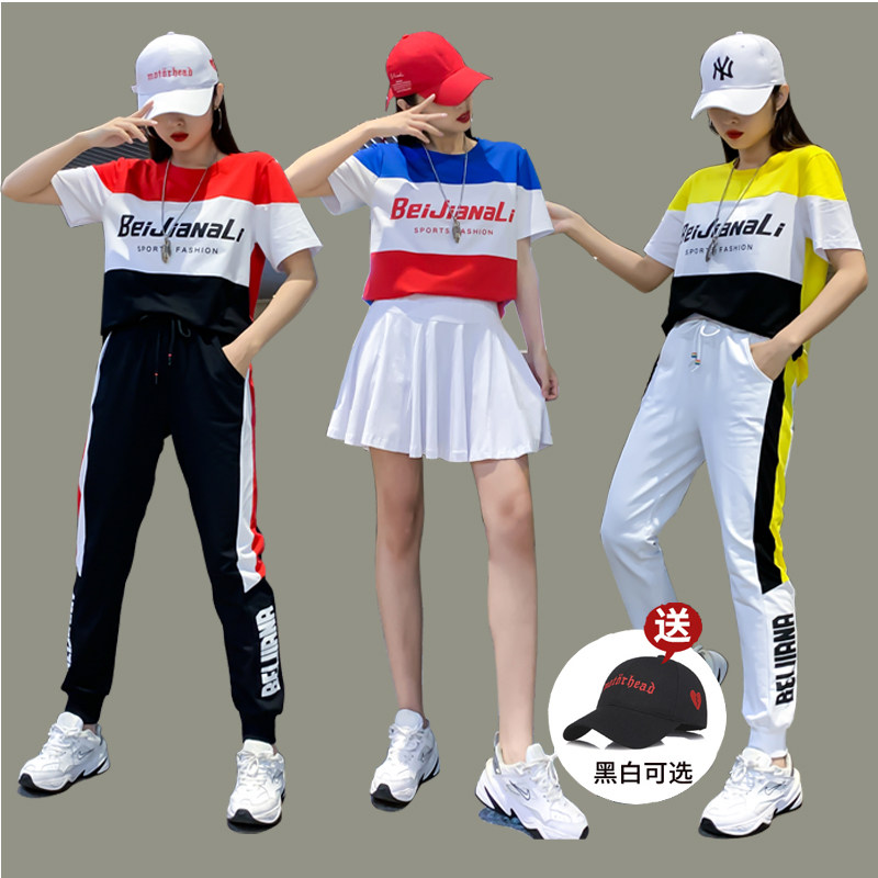 女杨丽萍广场舞服装纯棉跳夏曳步舞运动装健身新款套装鬼步舞衣服