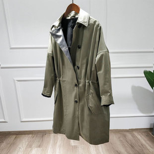 单排扣抽绳中长款 型和面料质感巨赞 风衣外套女 BC版 纯原家
