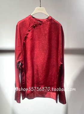 ZCY朱崇恽专柜正品2026春 新中式斜襟长袖衬衫上衣CCGB10249 2880