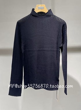 MF玛菲2026春季专柜正品 粘纤 简约长袖合身针织衫A1GB1862M 1980