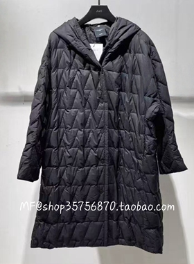 AUM奥姆2026春专柜正品 鹅绒直筒连帽中长款羽绒服M1GB1909Y 5280