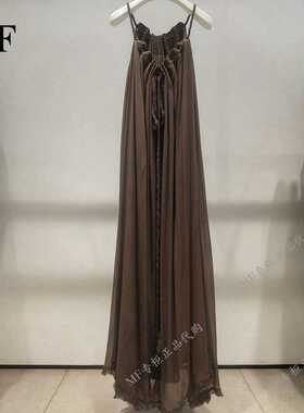 ZCY朱崇恽~2024年秋季专柜正品桑蚕丝 长款 连衣裙C1EG30576 7980