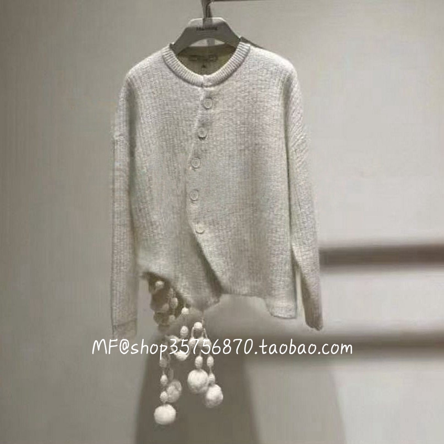 ZCY朱崇恽2025冬正品 加厚 羊毛 手作毛球 针织衫C1FZ4708M 5980,女装/女士精品,毛针织衫,淘宝优惠券,粉丝福利购,淘宝优惠卷