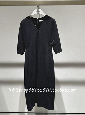 MF玛菲2026春季专柜正品 V领 提花收腰长款连衣裙A1GB13216 3280