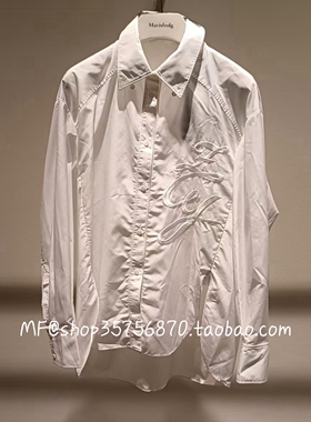 ZCY朱崇恽2025冬专柜正品 聚酯纤维 重工 刺绣衬衣C1FZ43421 3280