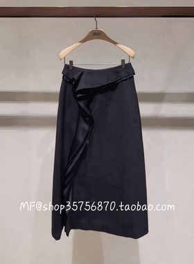 ZCY朱崇恽2026春专柜正品 醋酸混纺 波浪 A摆半裙C1GB11752 4280