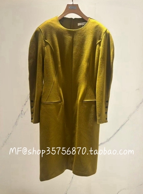 MF玛菲2025冬季专柜正品 绵羊毛中长款 毛呢连衣裙A1FZ43286 4980