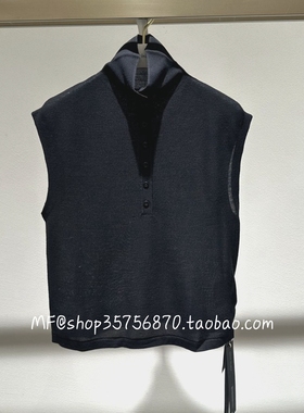 ZCY朱崇恽专柜正品 2026春羊毛 立领 无袖针织衫C1GB1728M 2280