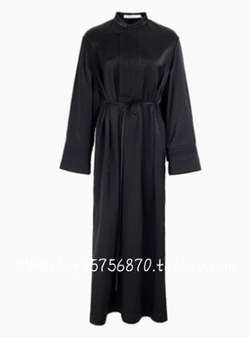 ZCY朱崇恽2025秋专柜正品 醋纤 新中式长袖连衣裙C1FZ35086 6280