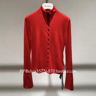 长袖 红色 打底 开衫 3480 ZCY朱崇恽 C1FZ1704M 2025春专柜正品