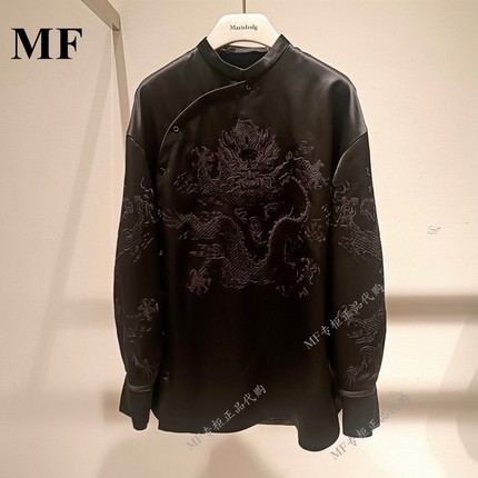 ZCY朱崇恽~2024冬专柜正品 游龙 中式 偏门襟上衣 C1DE45321 6280