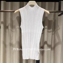 ZCY朱崇恽2026春正品 薄款立领内外可穿无袖针织衫C1GB1881M 1880