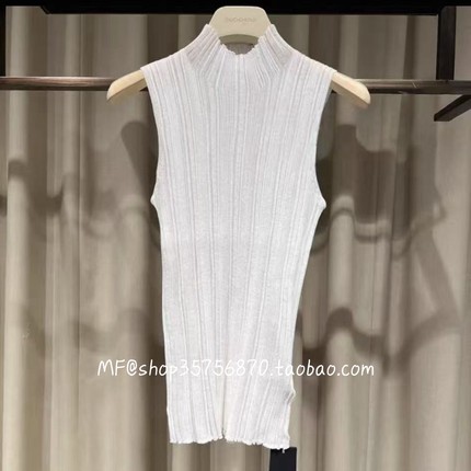 ZCY朱崇恽2026春正品 薄款立领内外可穿无袖针织衫C1GB1881M 1880