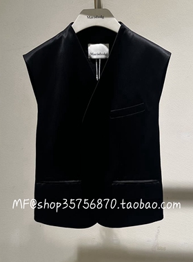 MF玛菲2025秋季专柜正品 粘纤 亚麻 气质马甲A1FZ35334 3980