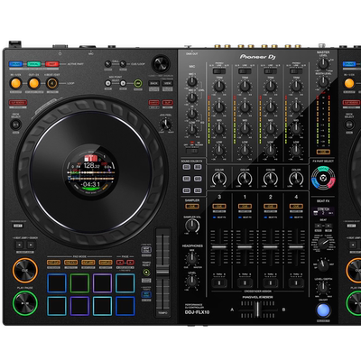 先锋DDJ-FLX10控制器 与多应用程序兼容的4通道专业表演DJ控制器