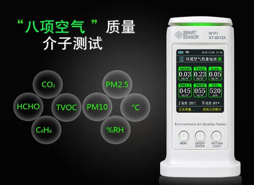 希玛空气质量检测仪家甲醛测试仪ST8306/8308/8312/8312A粉尘监测