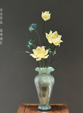 荷花玄关客厅摆件礼物