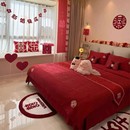 高档A类婚庆四件套2025新款被套红色喜被结婚床单床上用品高级感