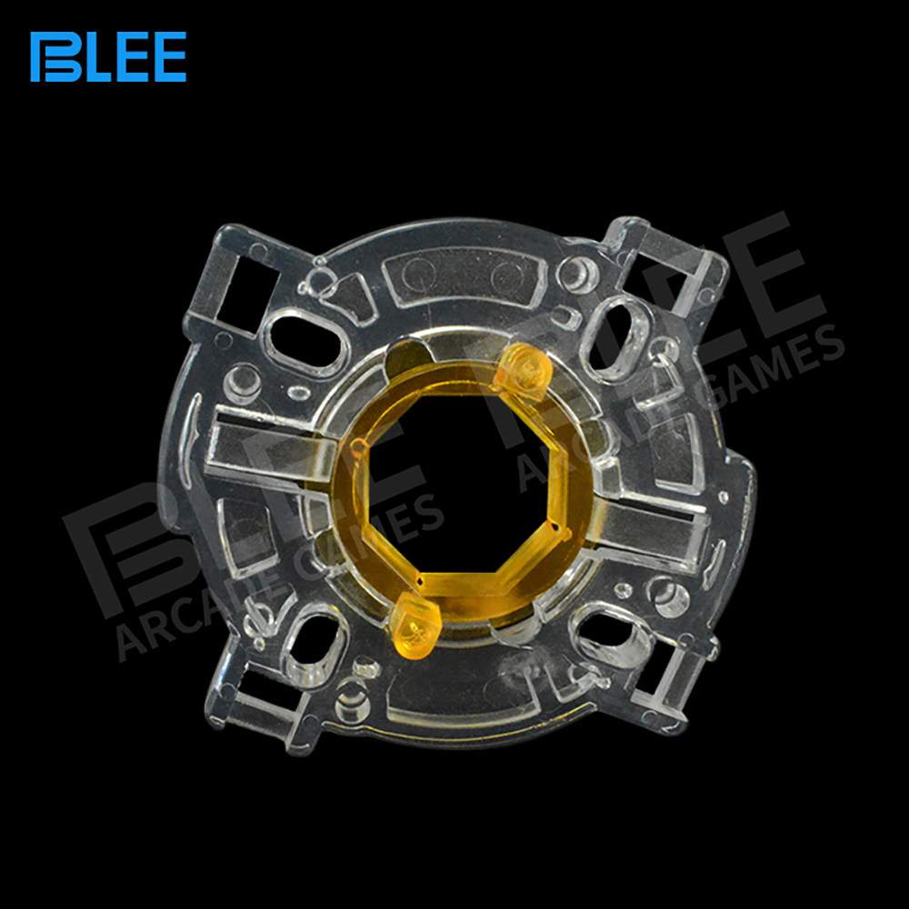 기존 SANWA 로커 사각형 고정 링 SANHE|및 흰색 원형 고정 링 8방향 투명 베이스 팔각형 플라스틱