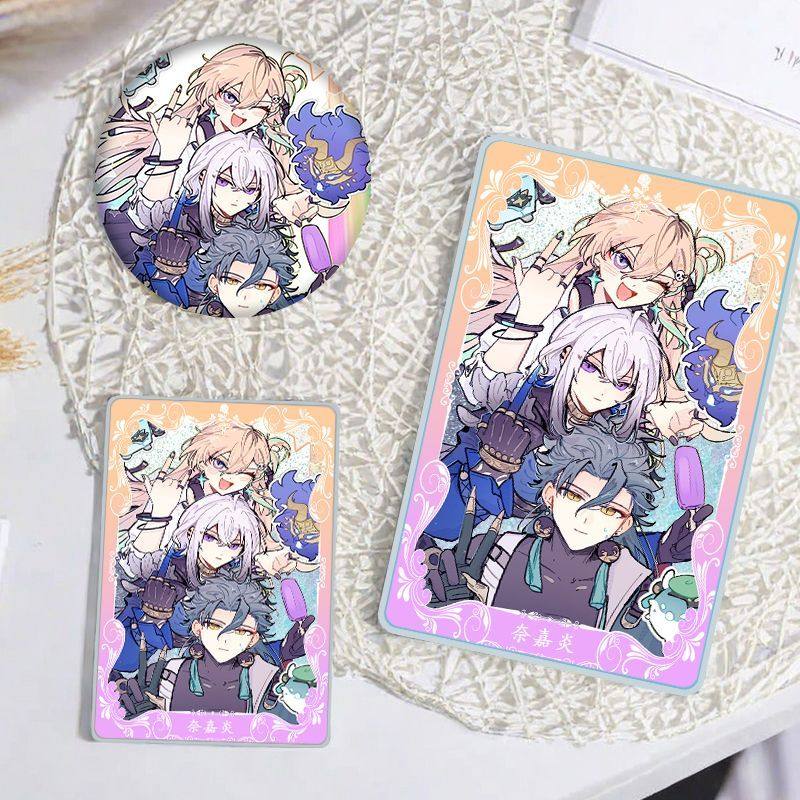 鸣潮奈嘉炎流沙周边麻将徽章谷子卡砖摆件立牌亚克力吧唧