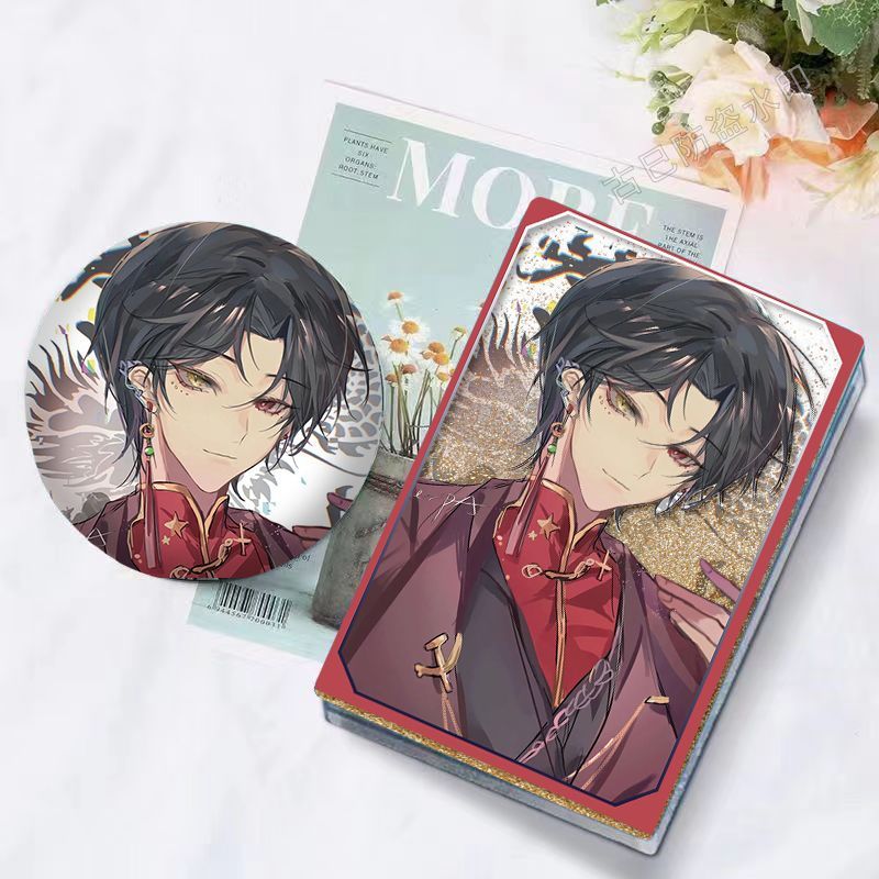 ch瓷爹流沙麻将咕卡吧唧礼物徽章摆件立牌学生创意送朋友流沙麻将