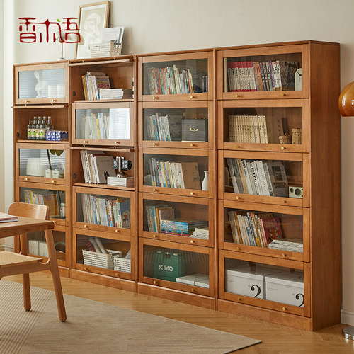 香木语实木玻璃门展示柜