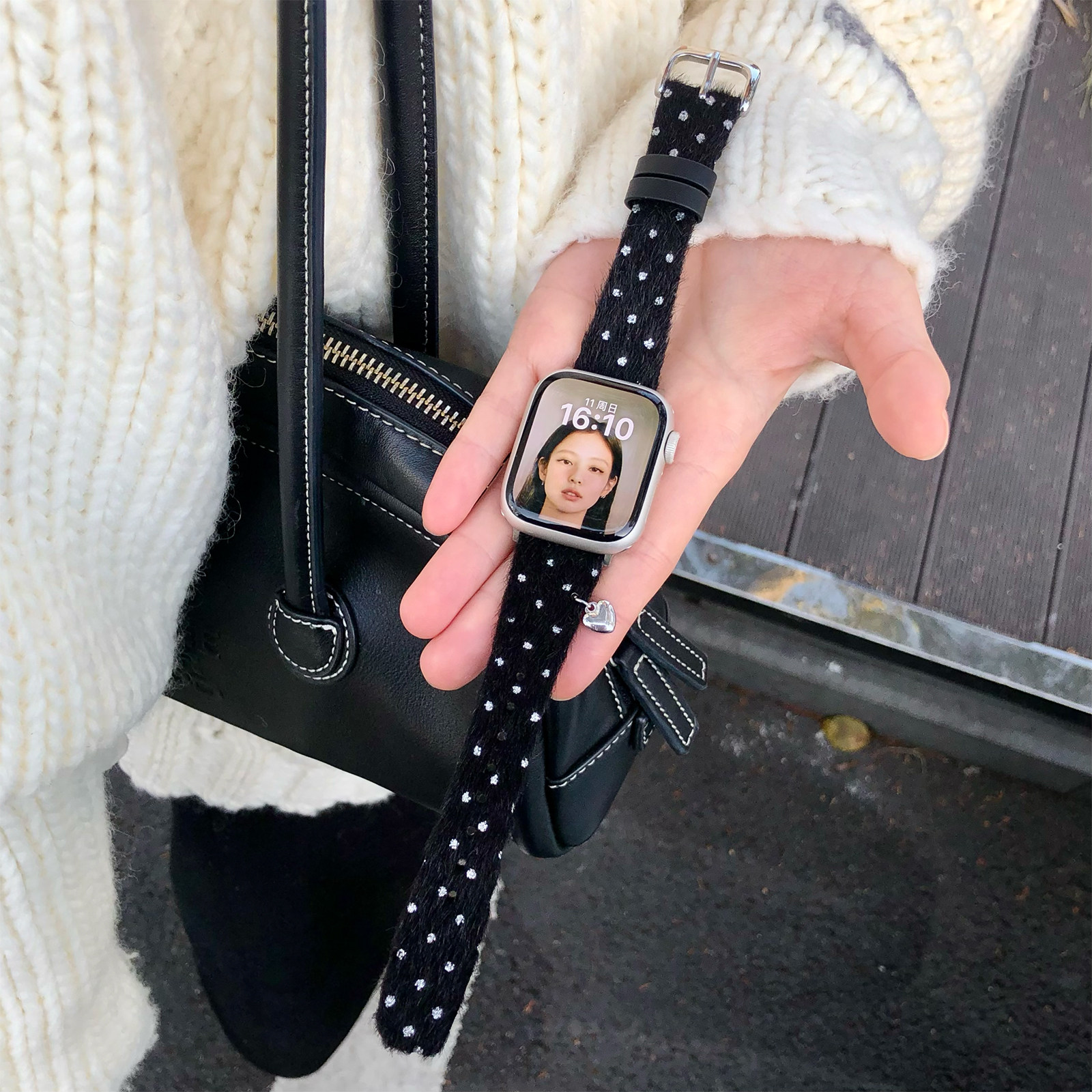 康康的原创韩女波点毛绒适用iwatch11se10苹果手表applewatch表带,智能设备,智能手表手环表带/腕带,淘宝优惠券,粉丝福利购,淘宝优惠卷