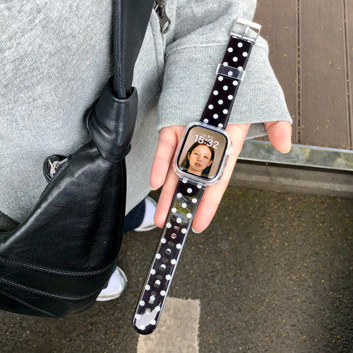 康康的原创果冻韩系波点适用iwatch11se10苹果手表applewatch表带