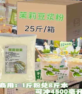枝达茉莉冰豆浆粉网红商用摆摊夏季饮品免煮方便速溶冰豆浆粉