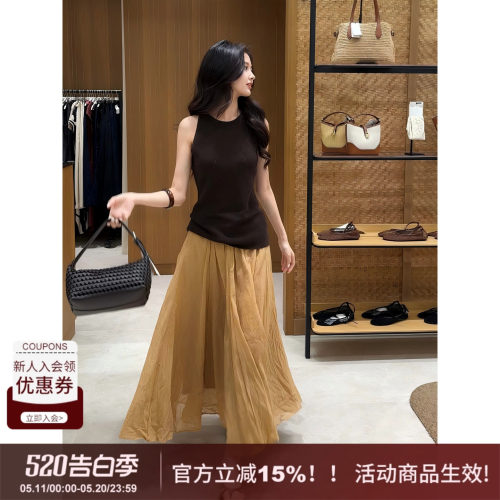 SYT自制老钱高品质褶皱半身裙
