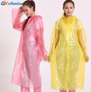 一次性雨衣加厚徒步户外雨衣旅行登山漂流 成人便携透明简易雨衣