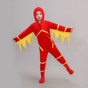 幼儿童话剧美丽的花纹舞蹈演出服装儿童火焰火苗火娃舞台表演衣服