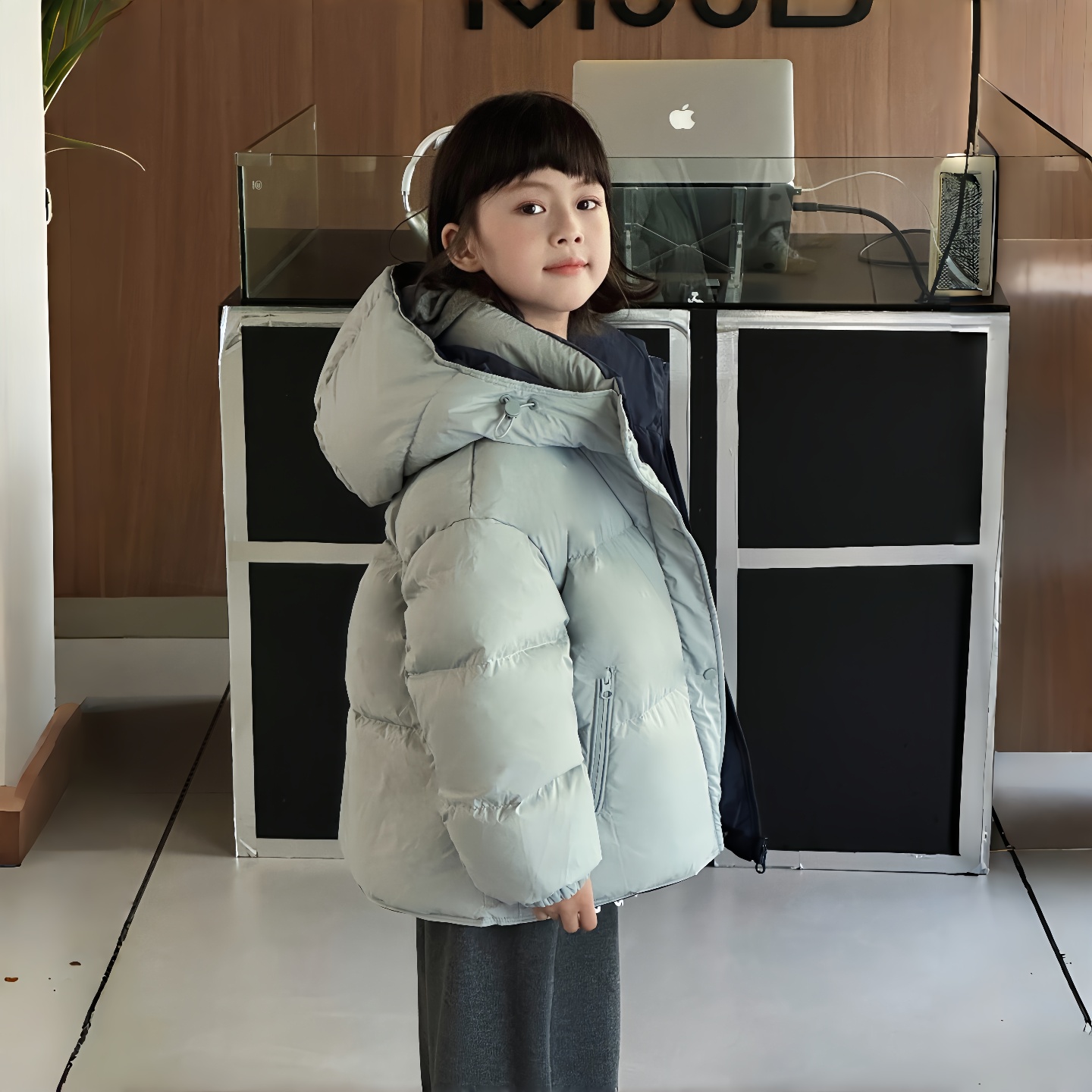 羽绒服白鸭绒保暖加厚男女童新款